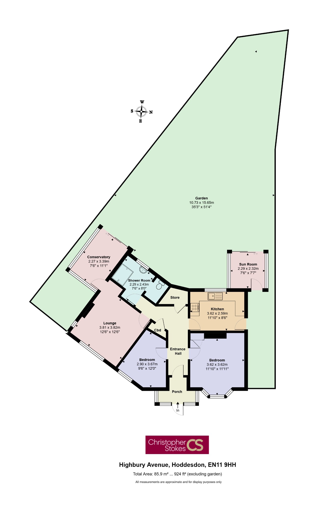 Highbury Avenue, Hoddesdon floorplan