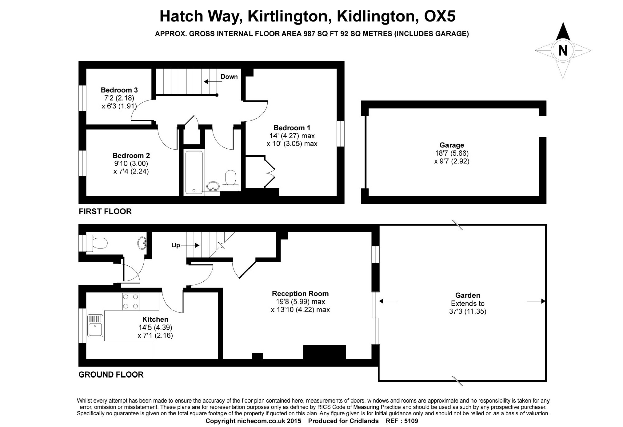 3 Bedrooms Semi-detached house for sale in Hatch Way, Kirtlington, Kidlington OX5