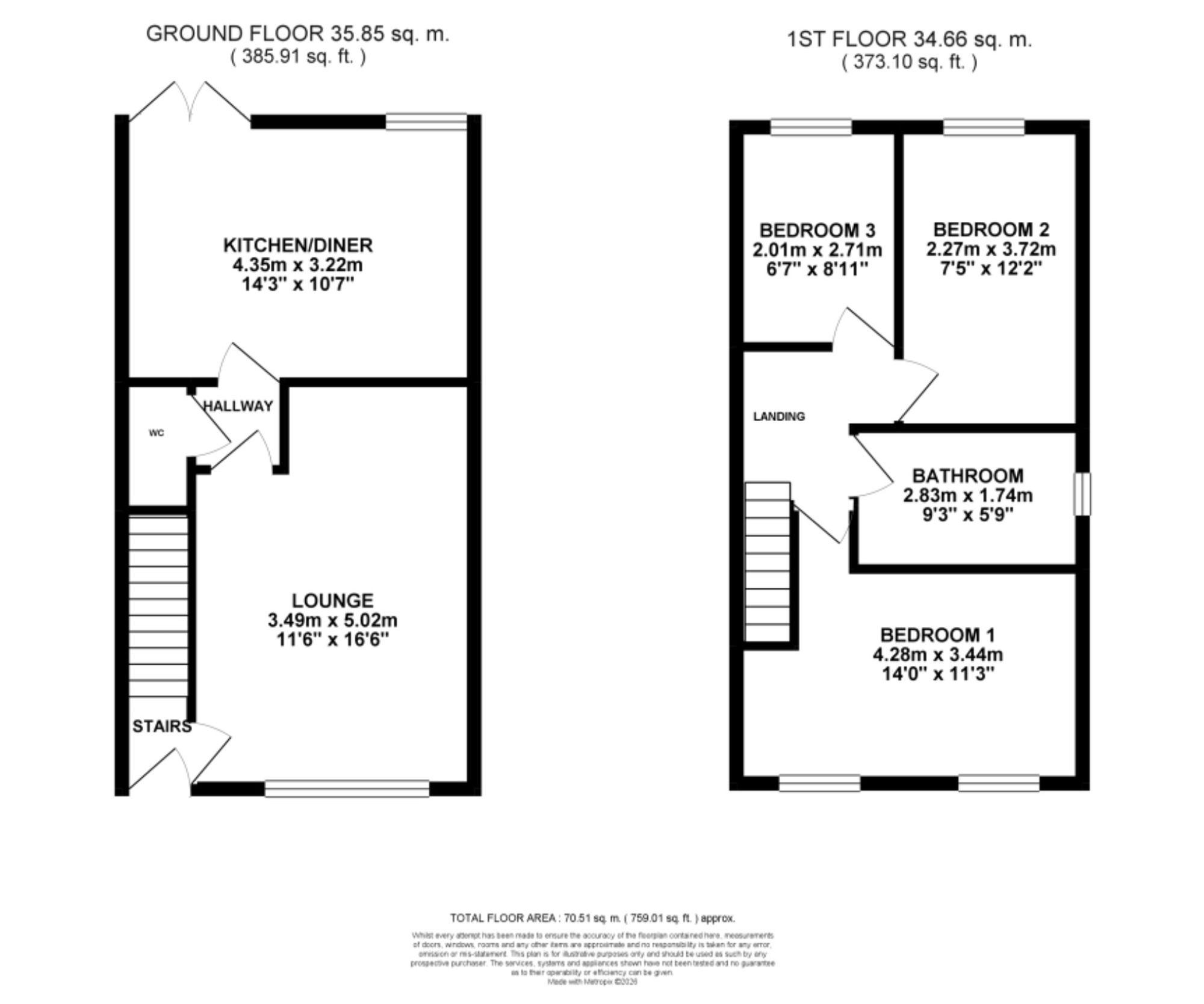 3 Beverley Row Tape Street, Stoke-On-Trent floorplan