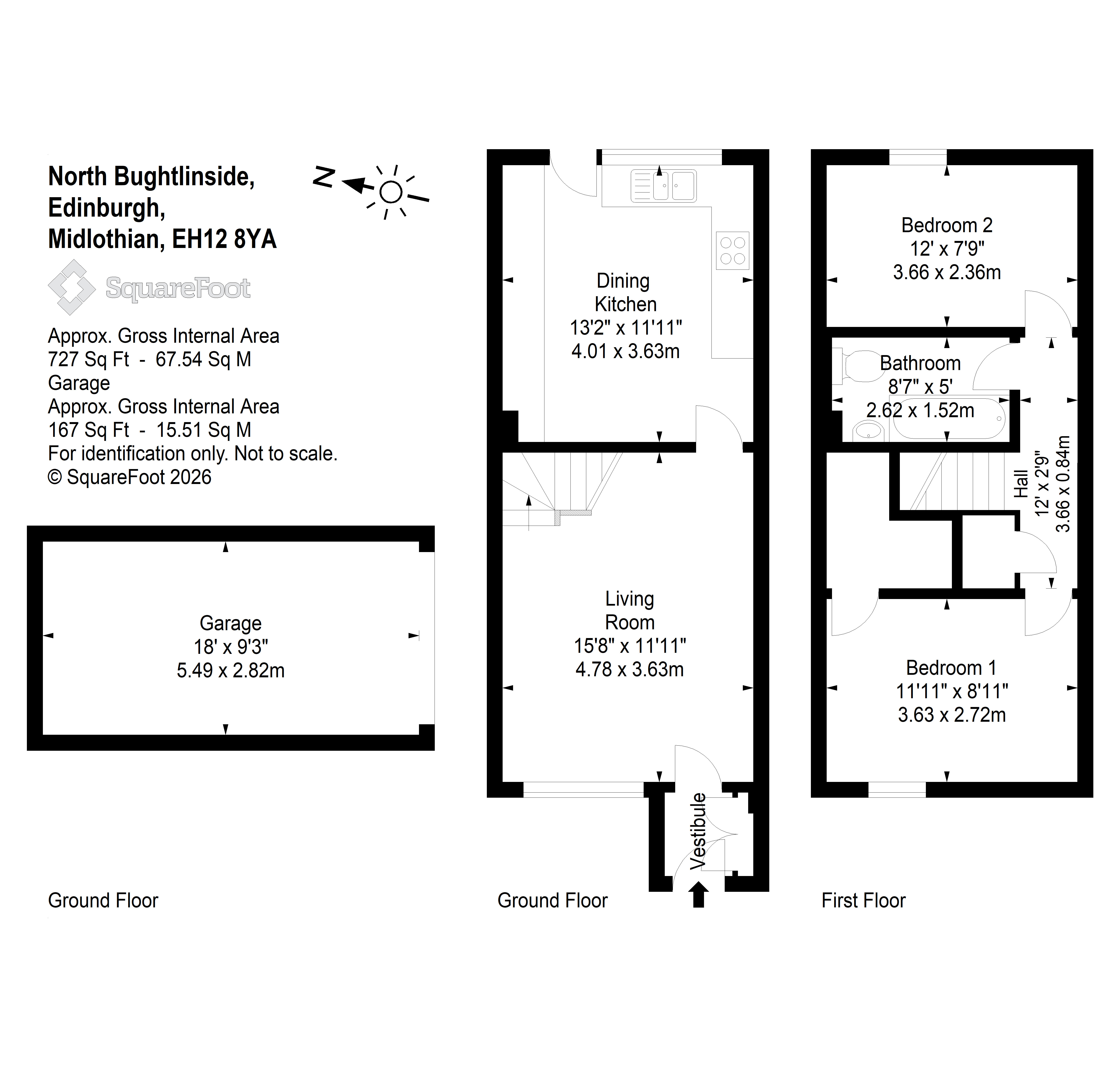 46, North Bughtlinside, Edinburgh floorplan