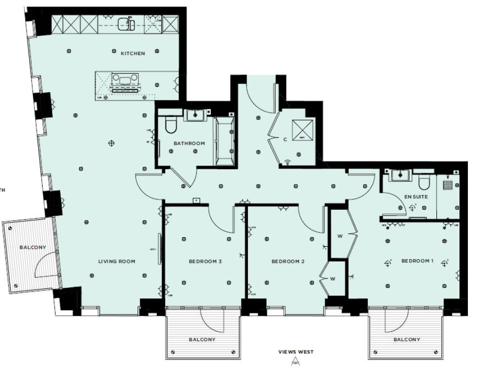 3 Bedrooms Flat to rent in Admiralty House, Vaughan Way, London Dock E1W