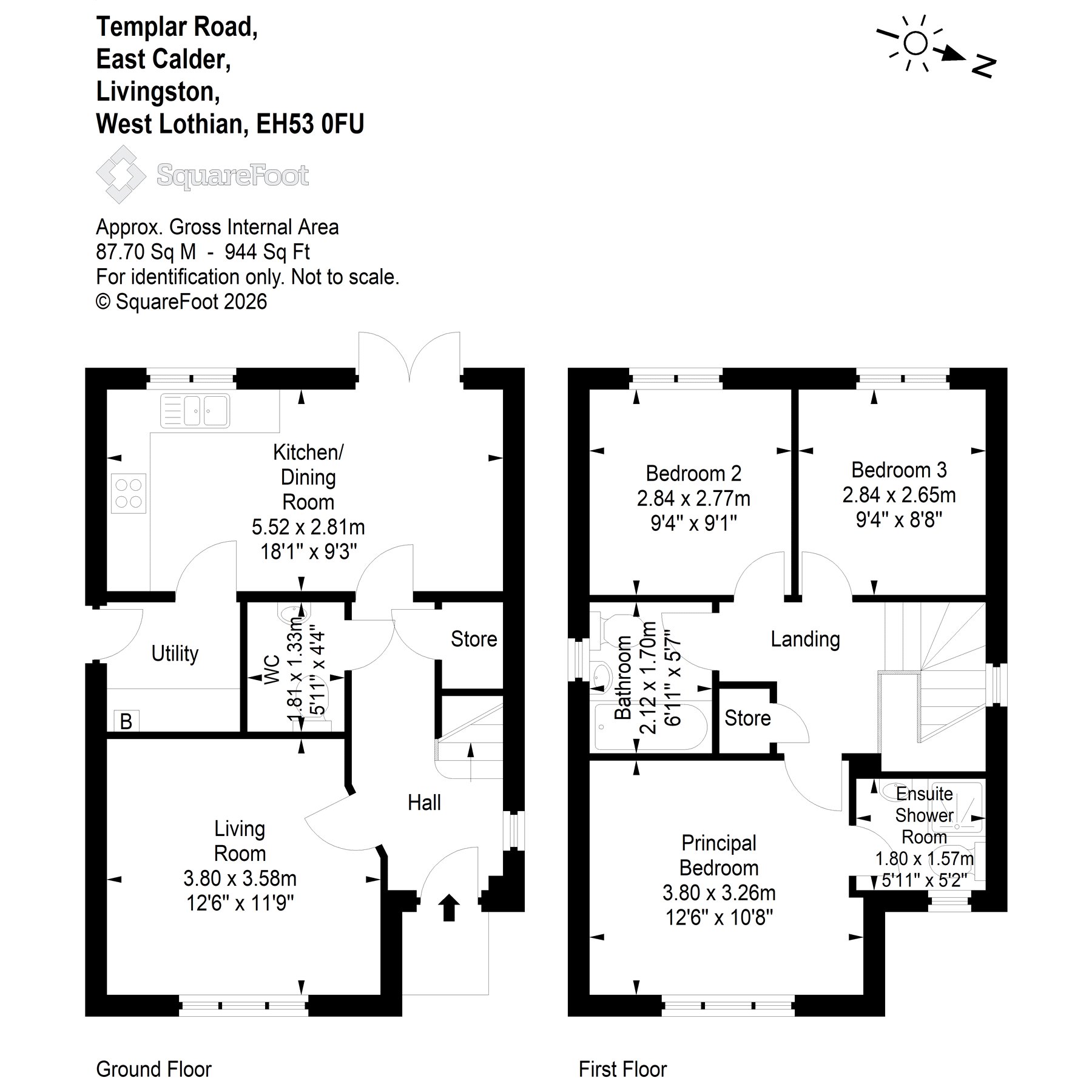 East Calder Livingston West Lothian floorplan
