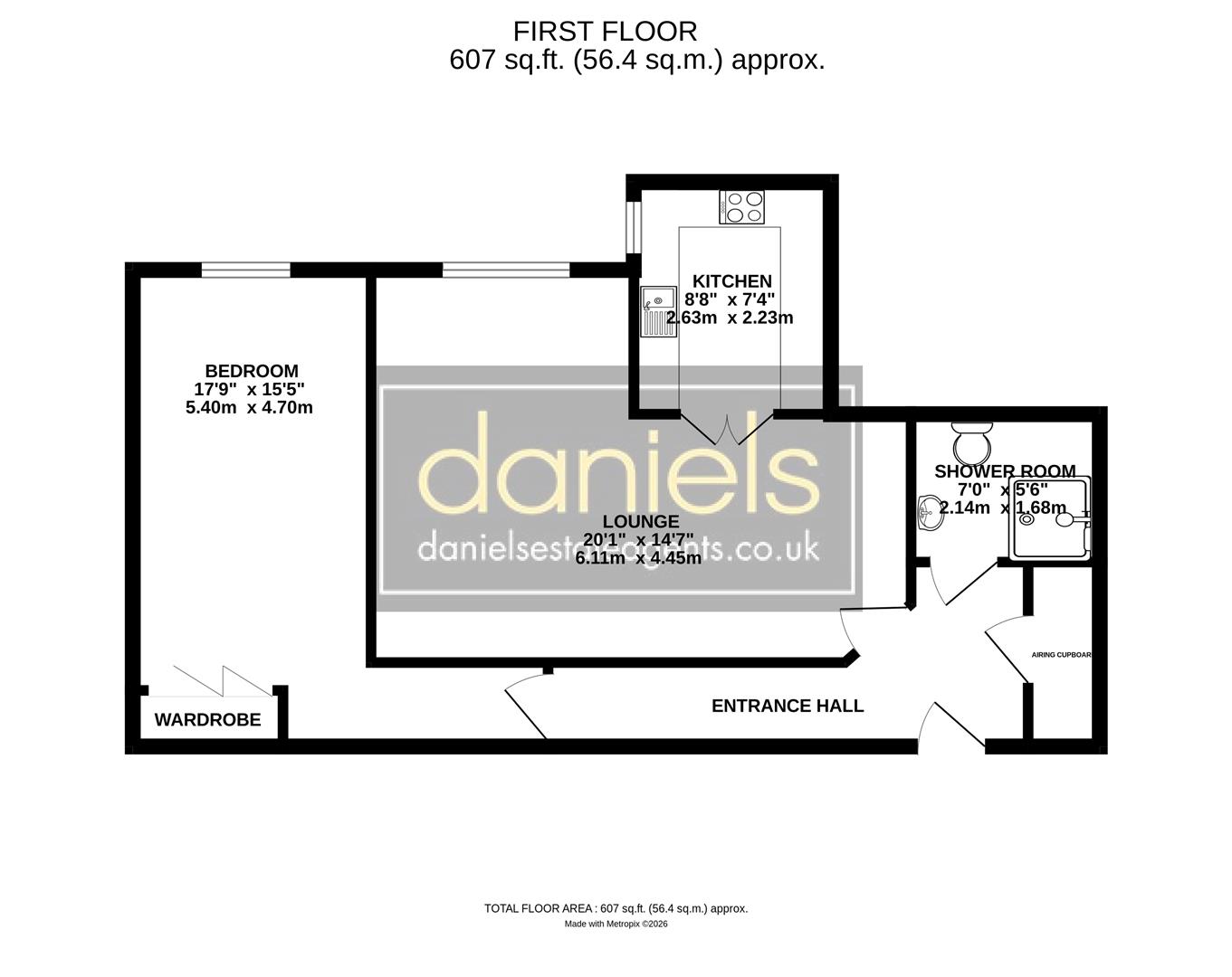 Flat 23, Padfield Court, Forty Avenue, Middlesex floorplan