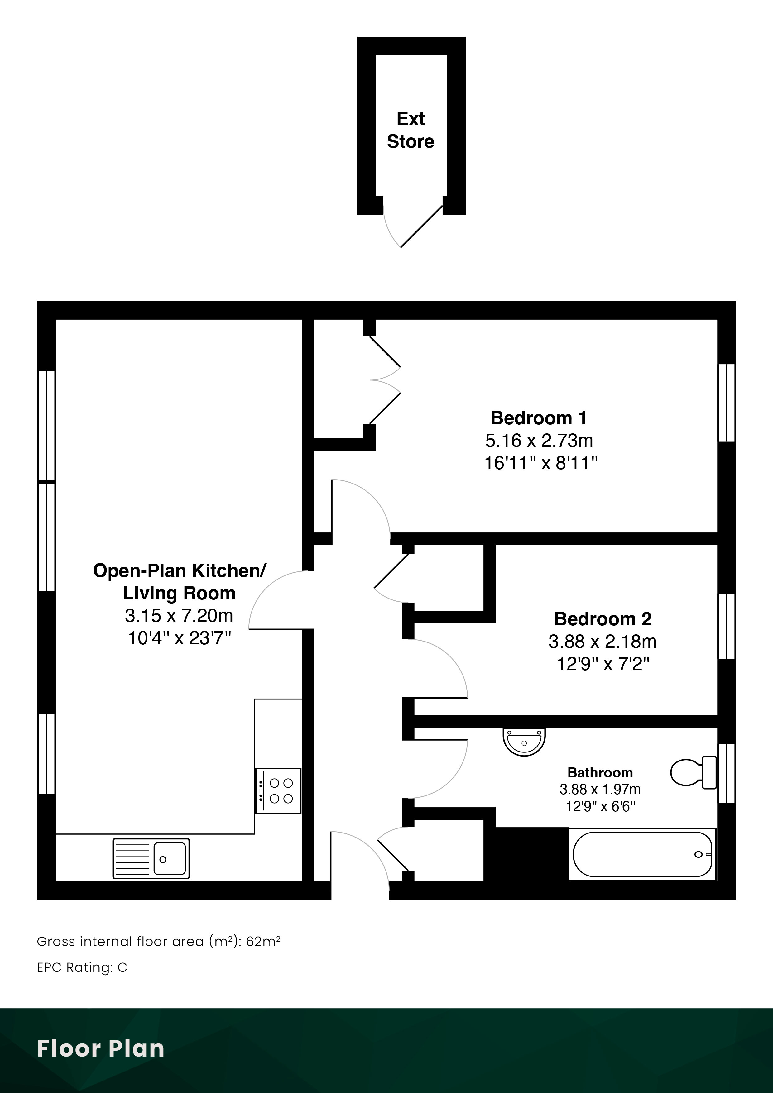 Cakemuir Gardens, Edinburgh floorplan