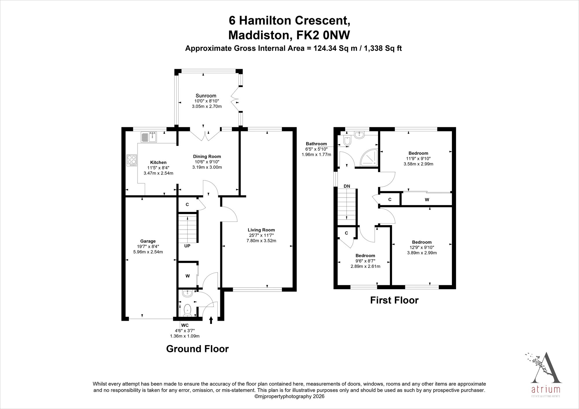 6 Hamilton Crescent, Falkirk floorplan