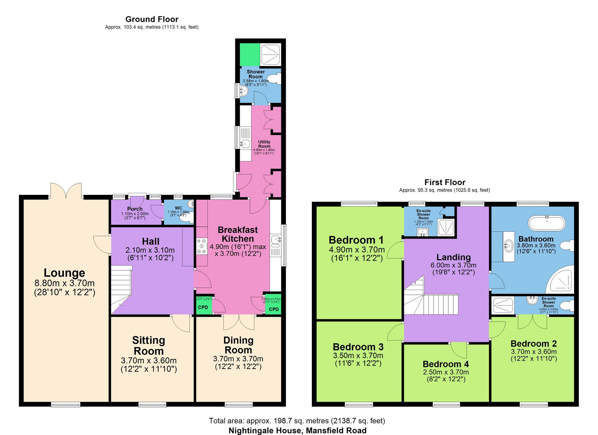 Nightingale House Mansfield Road, Chesterfield floorplan