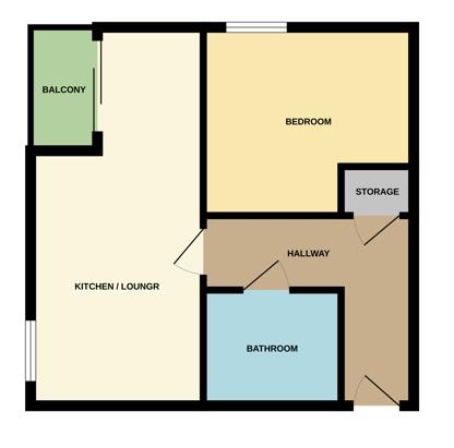 Apt 217, The Assembly, Manchester floorplan