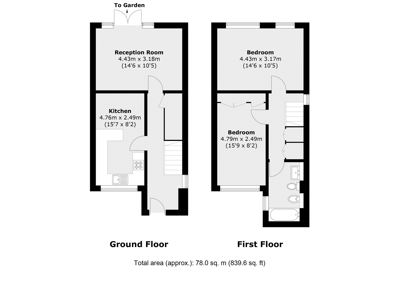 74, Hevelius Close, London floorplan
