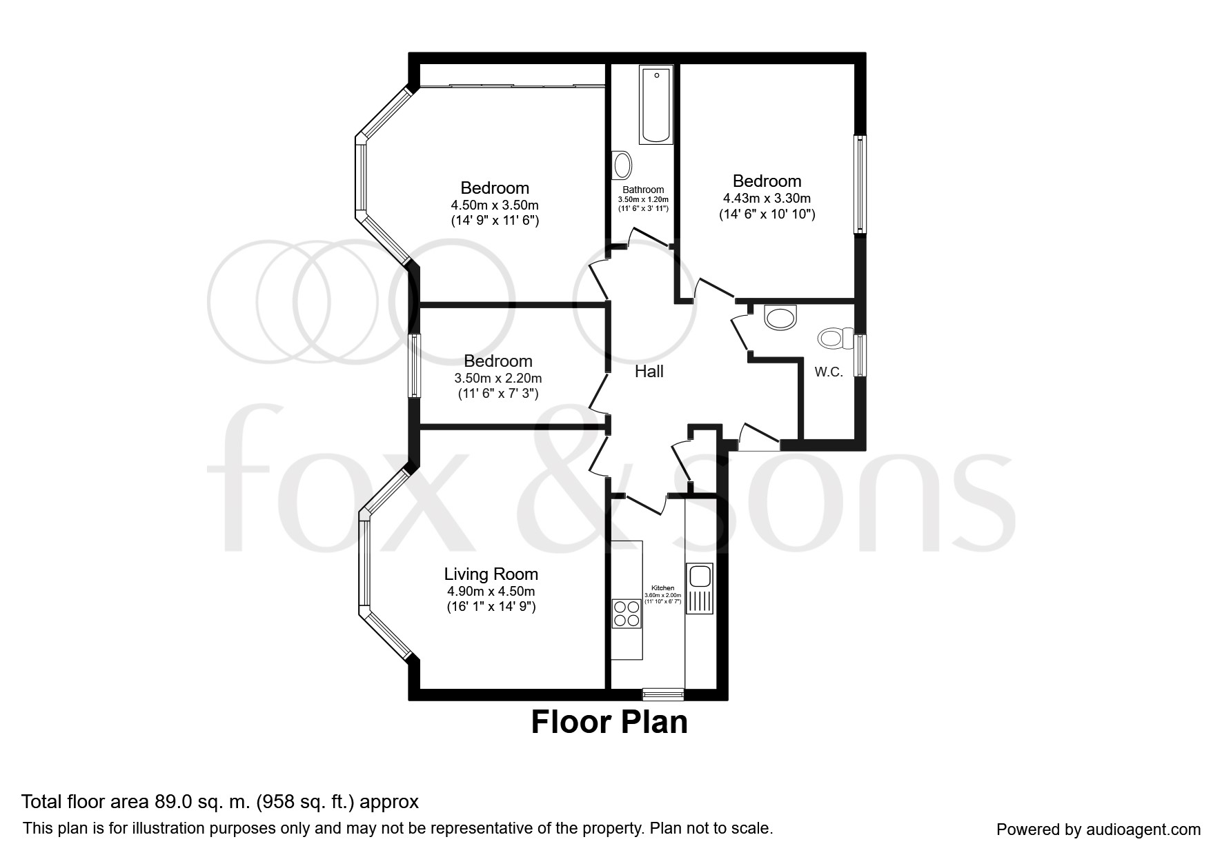 3 Bedrooms Flat for sale in Eaton Road, Hove BN3