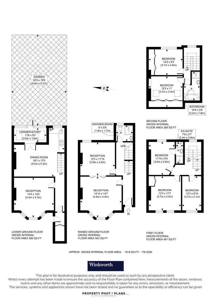14, Caxton Road, London floorplan