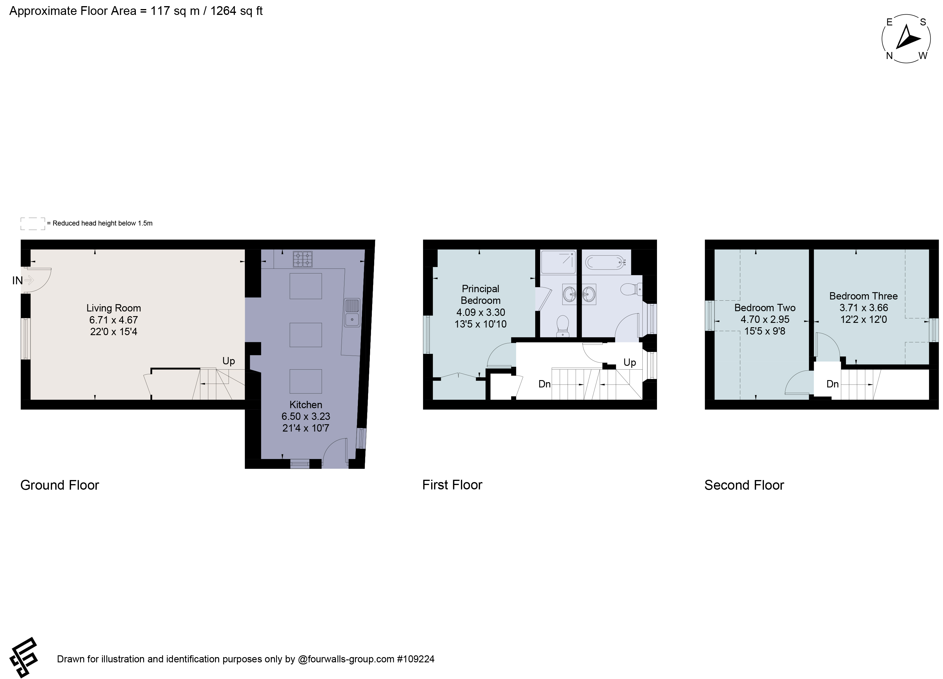 3 Queens Head Mews, 34, Watermoor Road, Gloucestershire floorplan