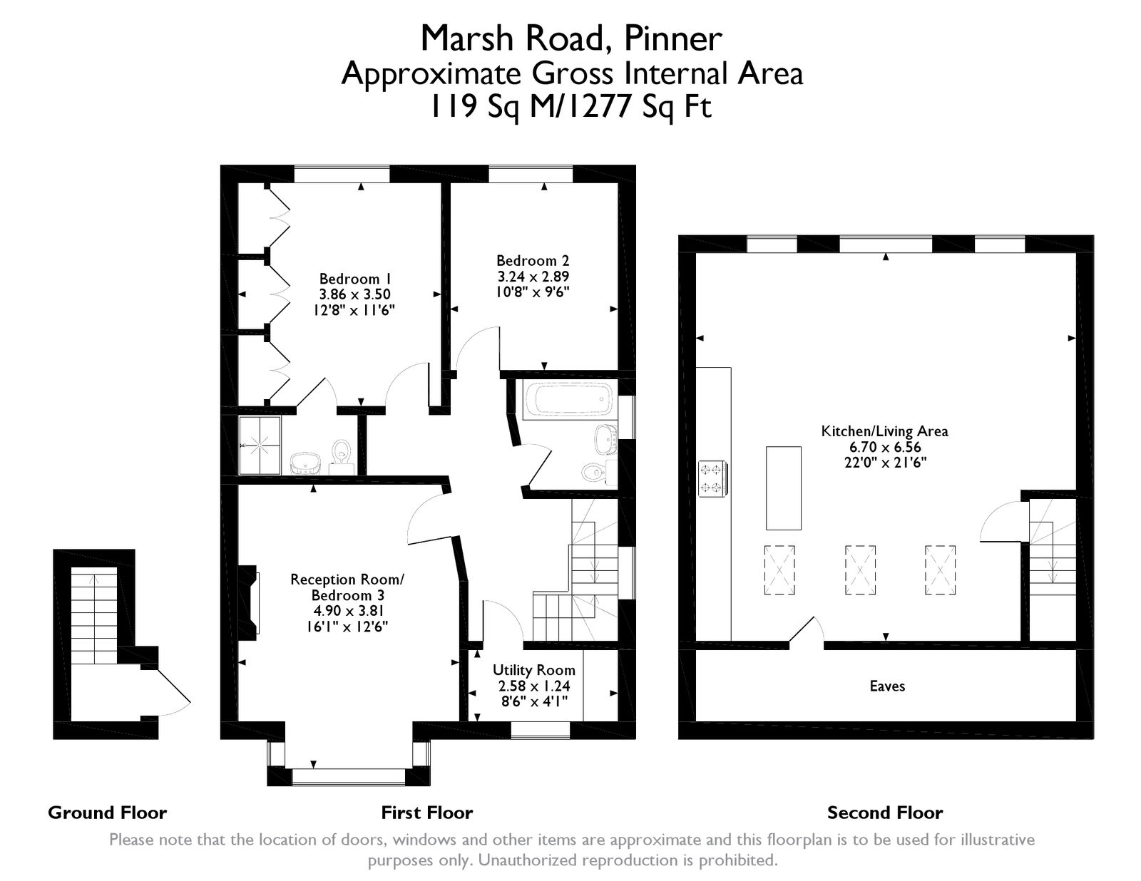 3a Marsh Road, Pinner floorplan