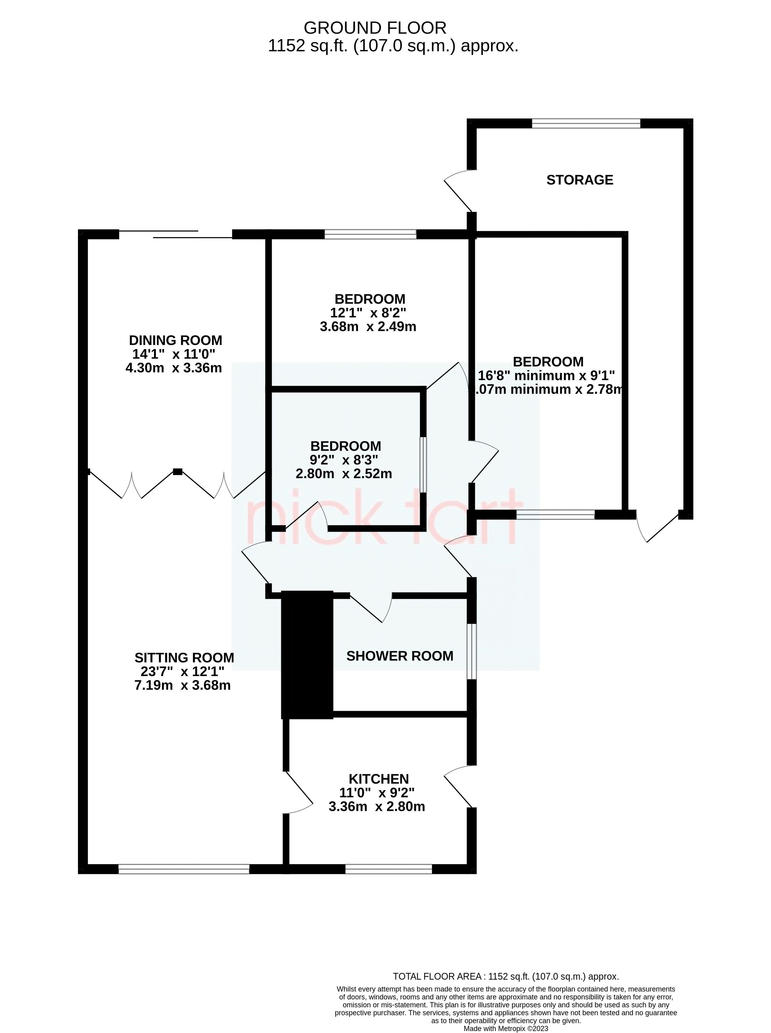 Redstone Drive, Highley, Bridgnorth WV16, 3 bedroom detached bungalow