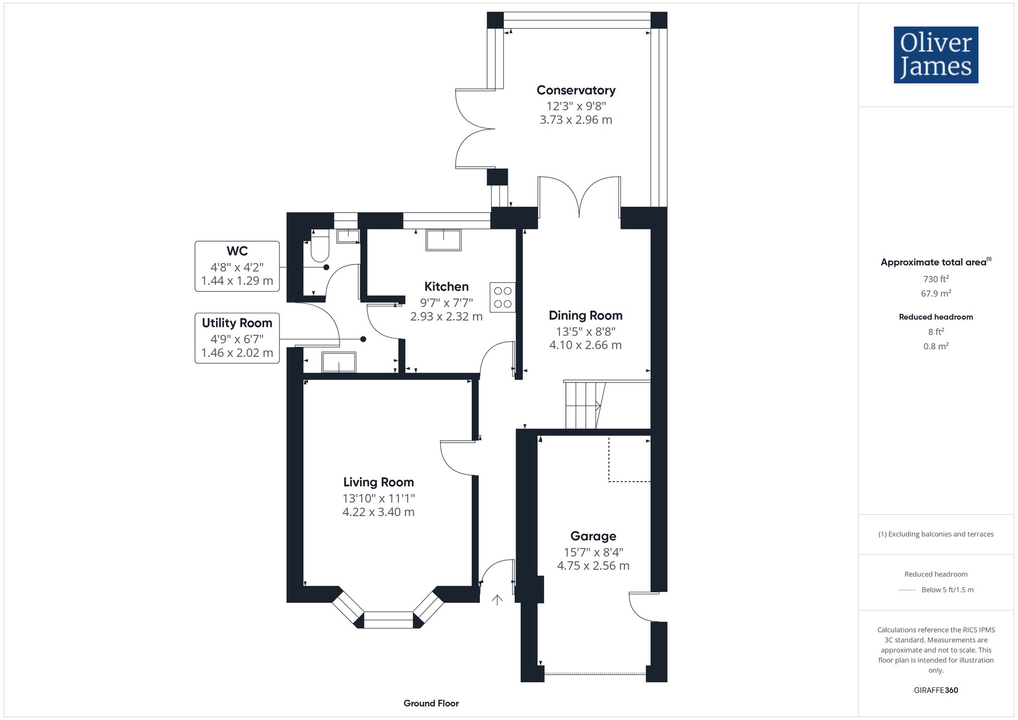 3 Whinfell Close, Huntingdon floorplan