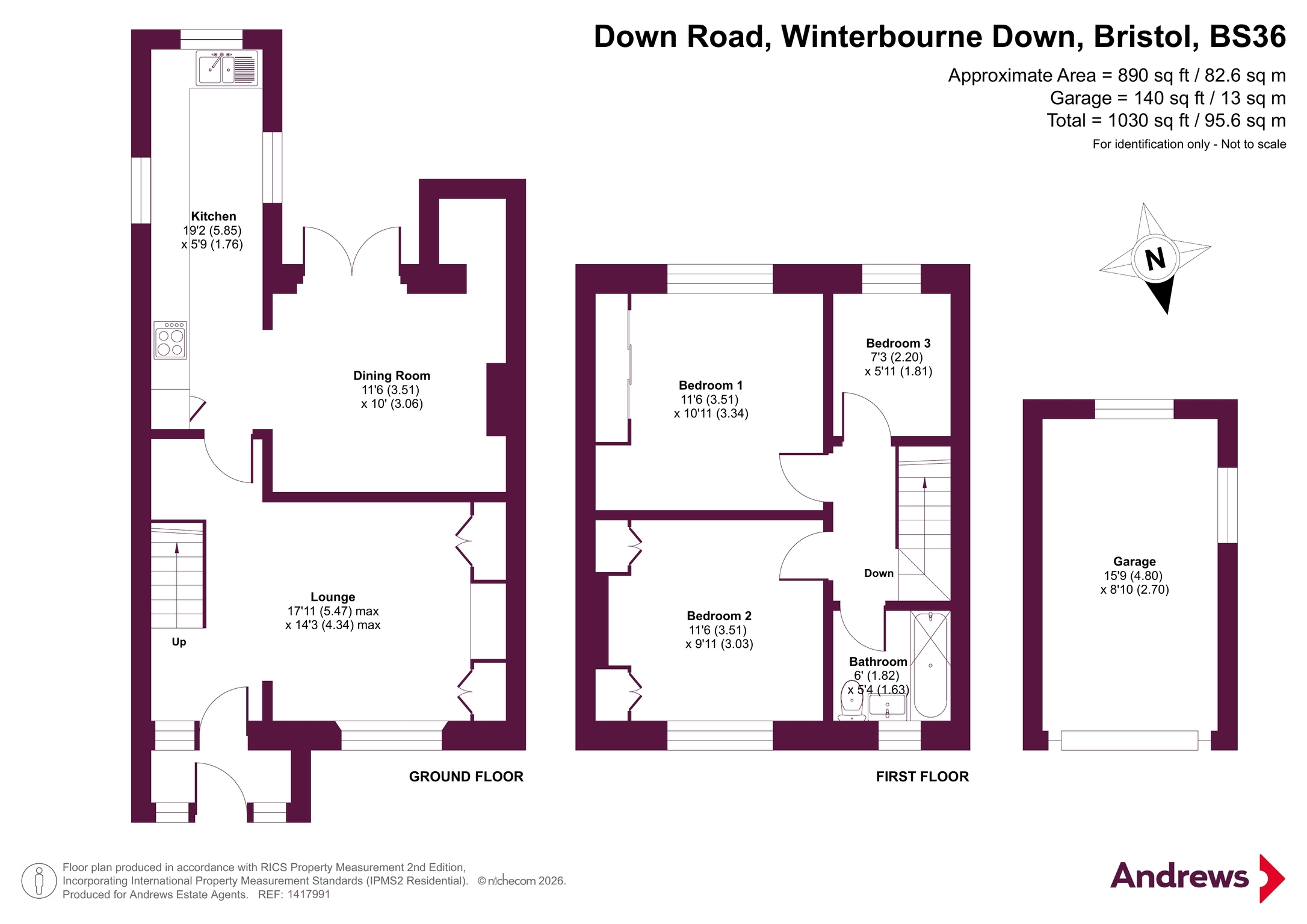 86, Down Road, Bristol floorplan