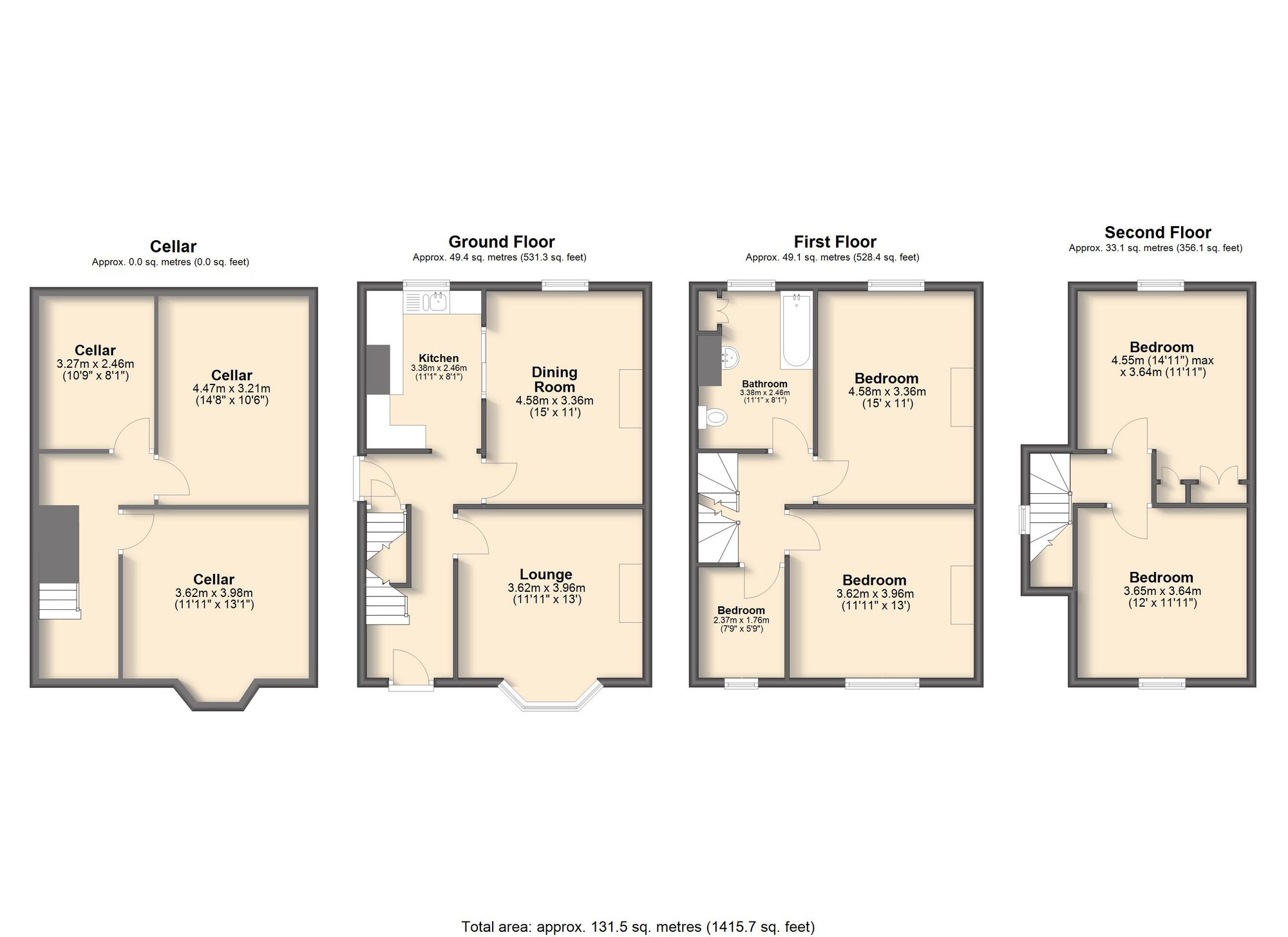32 Nethergreen Road, Sheffield floorplan