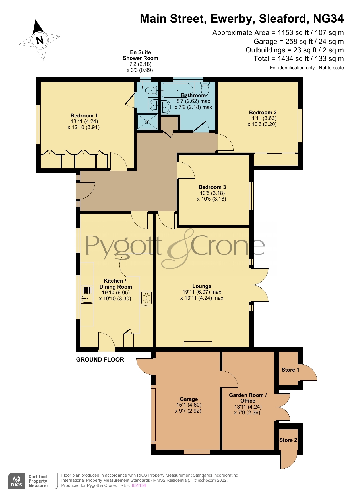Main Street, Ewerby NG34, 3 bedroom bungalow for sale 61512841