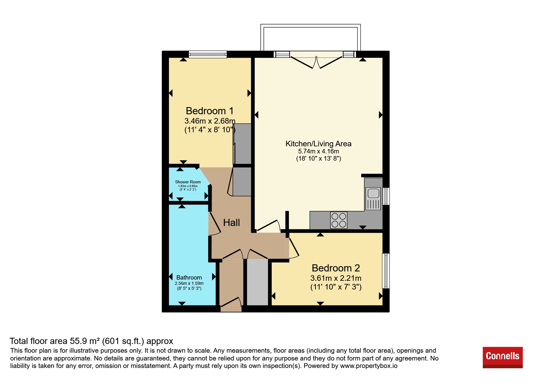 Flat 4, Claret House, 24-26, The Avenue, Watford floorplan