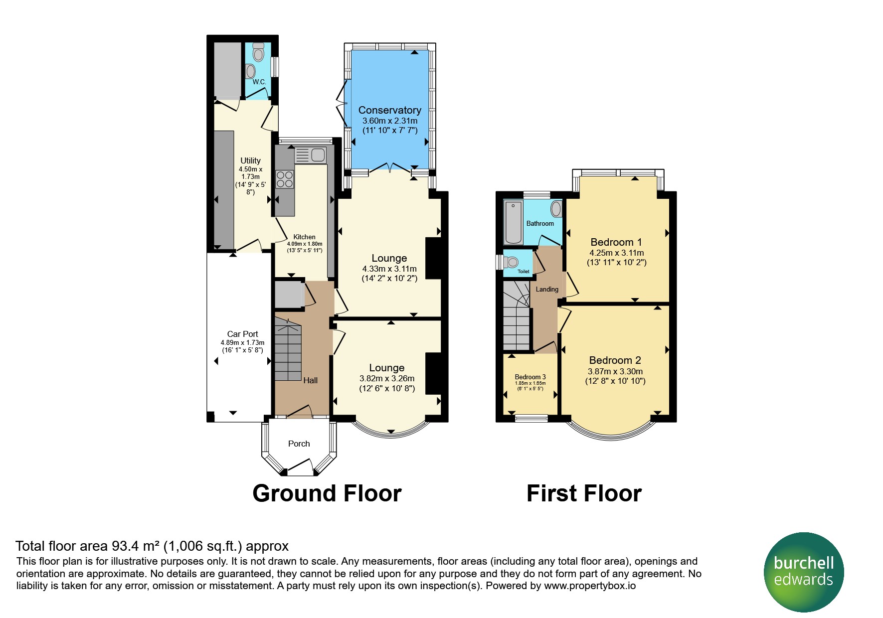 118, Sunnymead Road, Birmingham floorplan