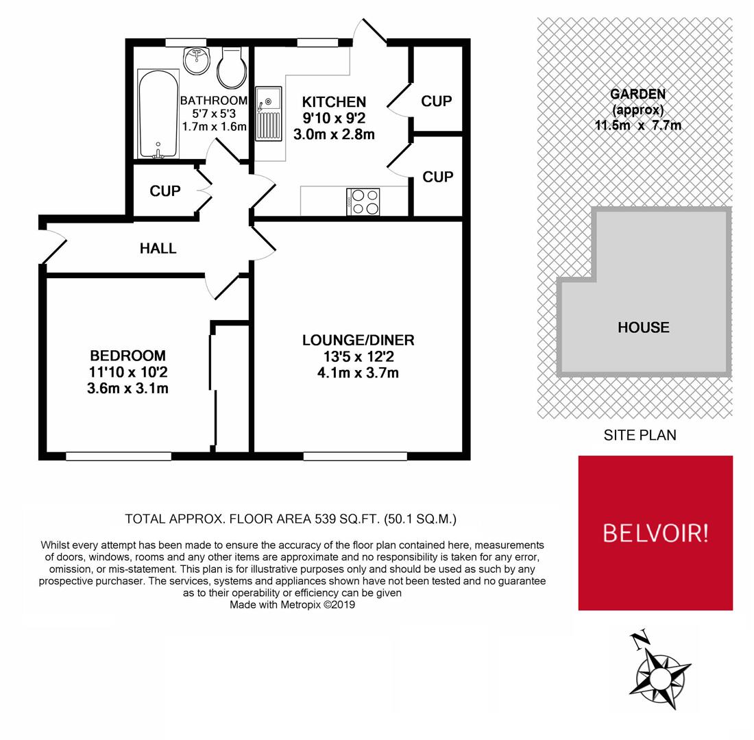 1 Bedrooms Maisonette for sale in Farmfield Road, Downham, Bromley BR1