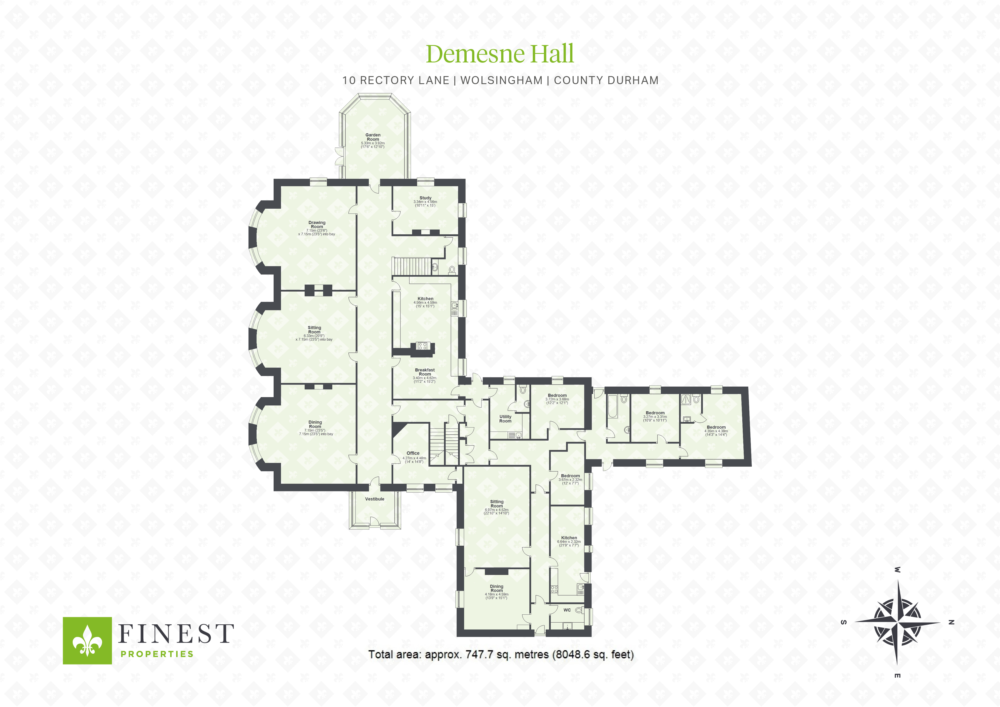 Demesne Hall, 10 Rectory Lane, Wolsingham, County Durham DL13, 7