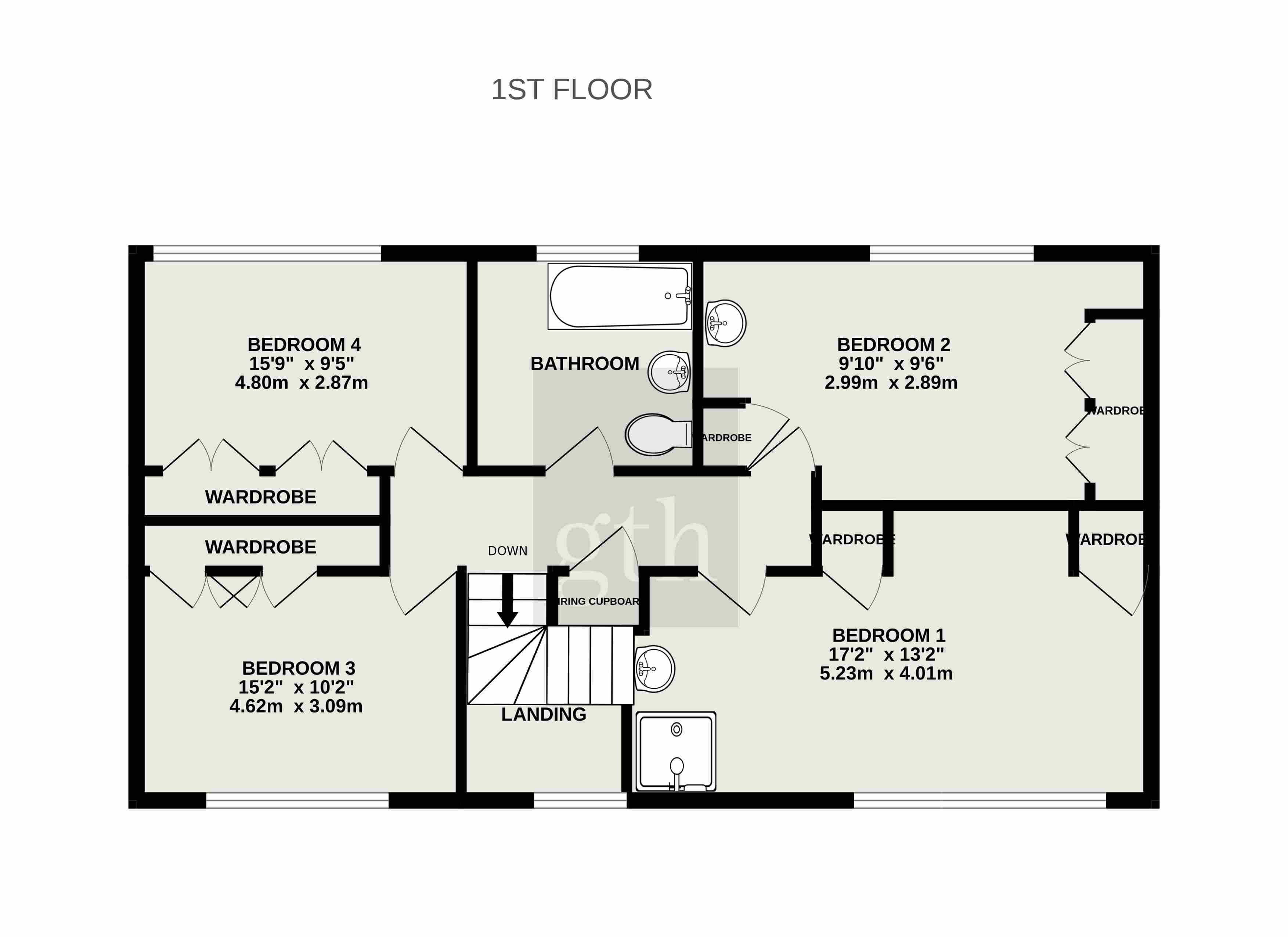 1, Stoneleigh Close, Taunton floorplan