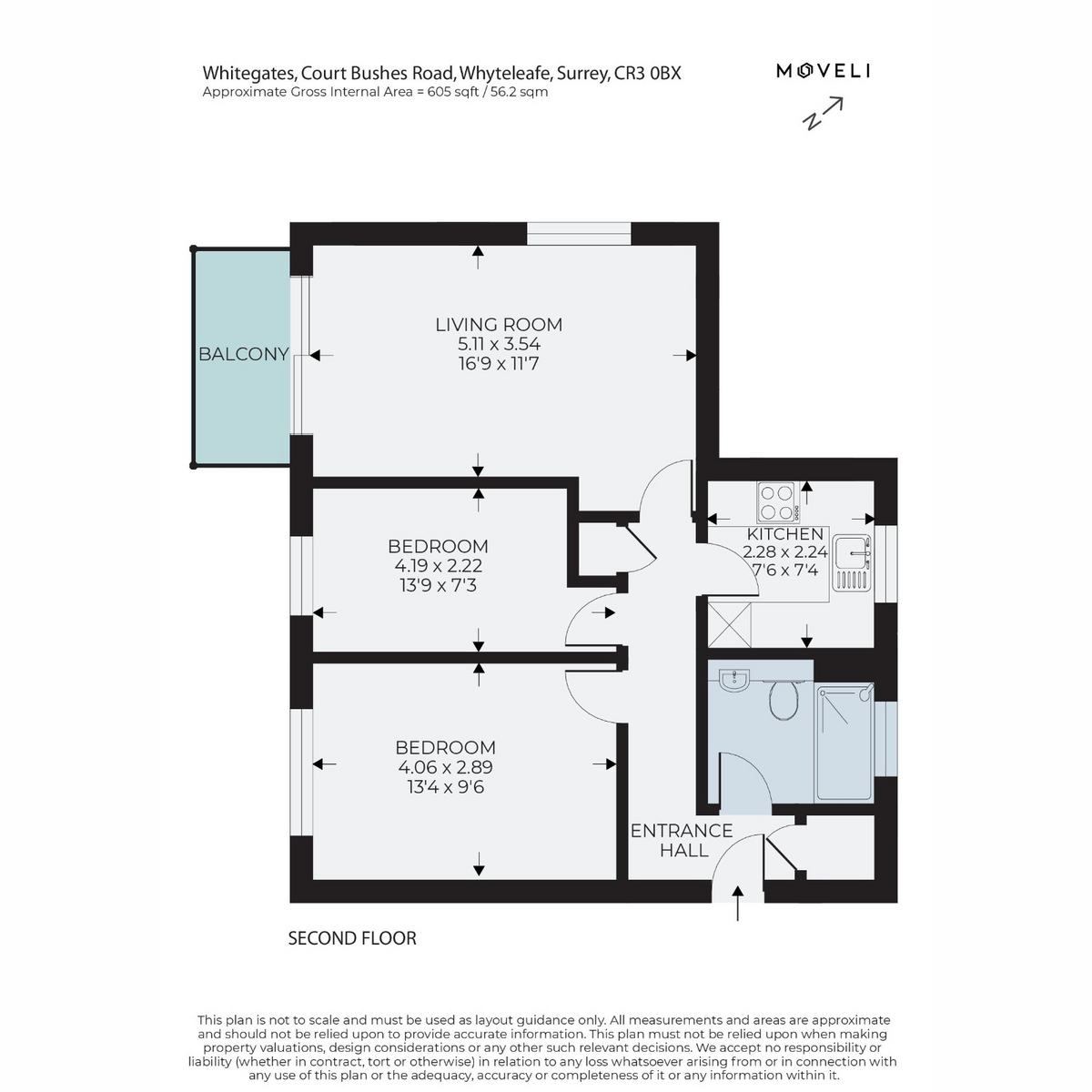 38 Whitegates, Court Bushes Road, Whyteleafe floorplan