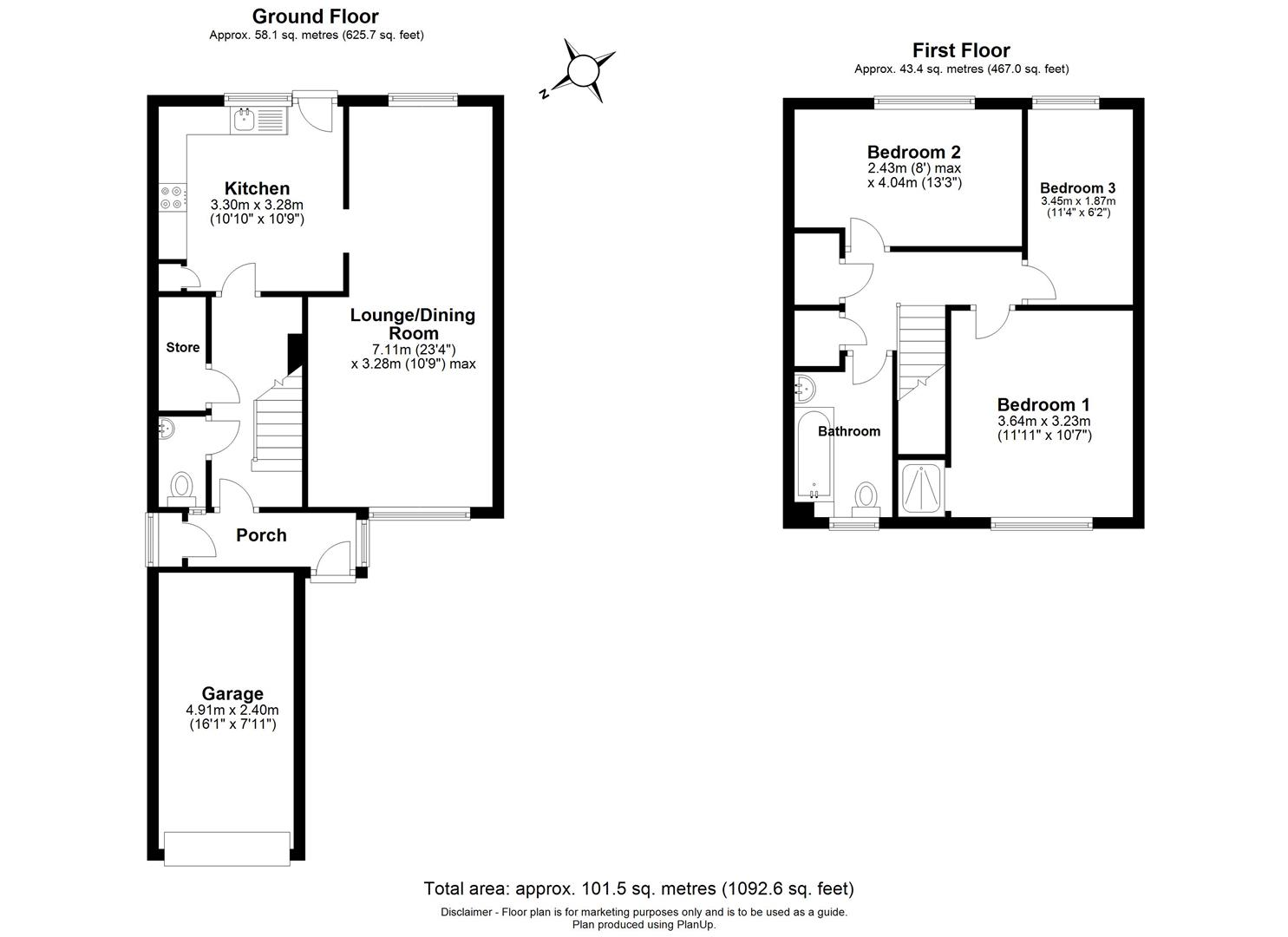 3 Bedrooms Terraced house for sale in Dunlin Road, Hemel Hempstead HP2