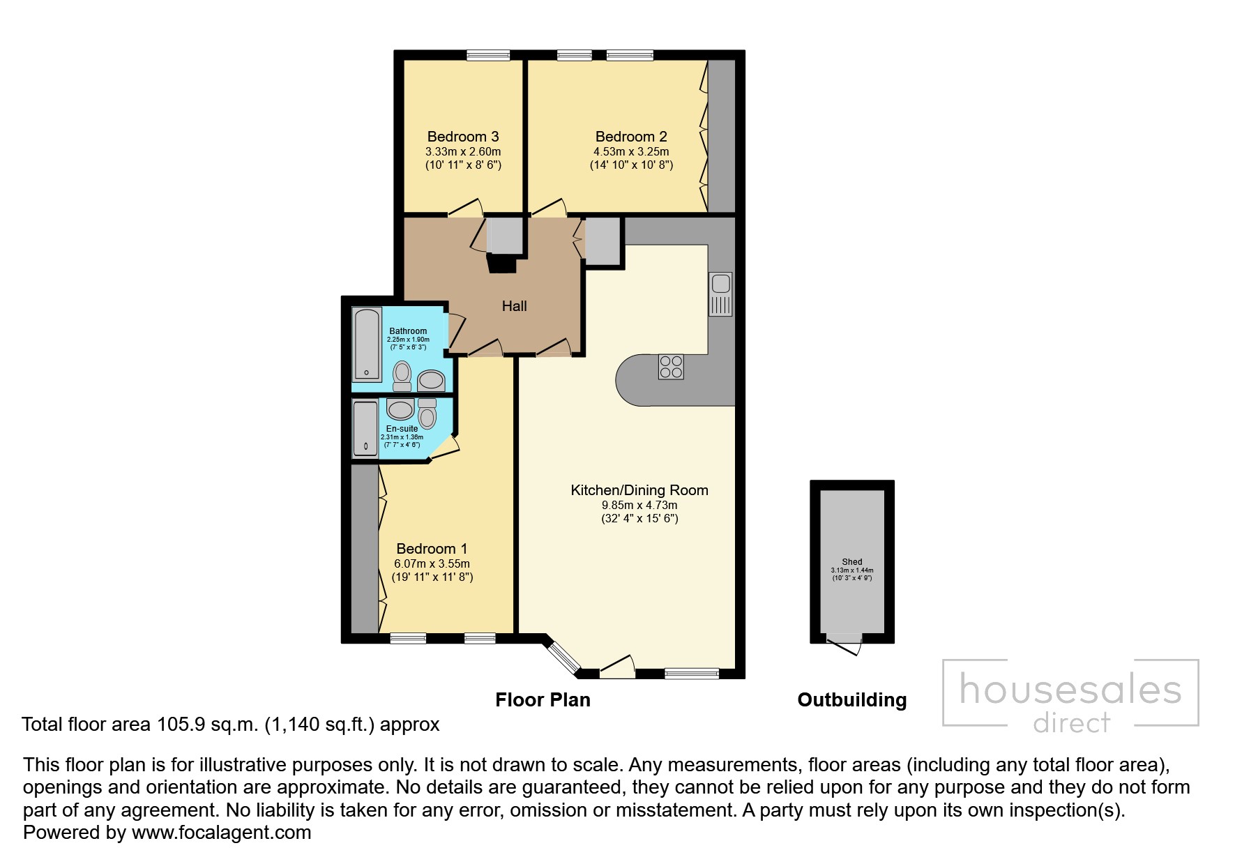 Apartment 7, 35 Pwllycrochan Avenue, Colwyn Bay floorplan