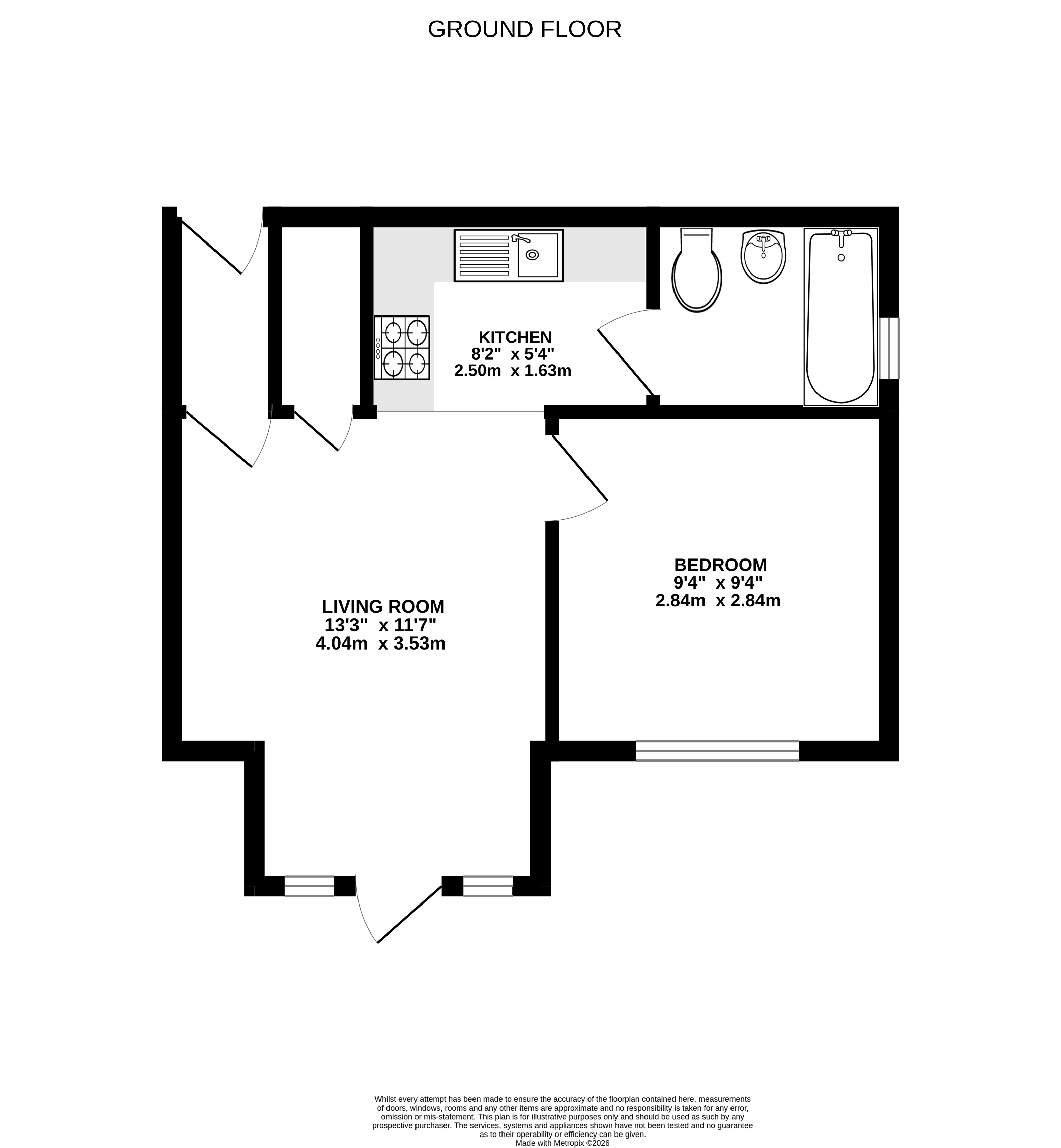 Flat 1, Alice Gate, 5, Longacre, Ash floorplan