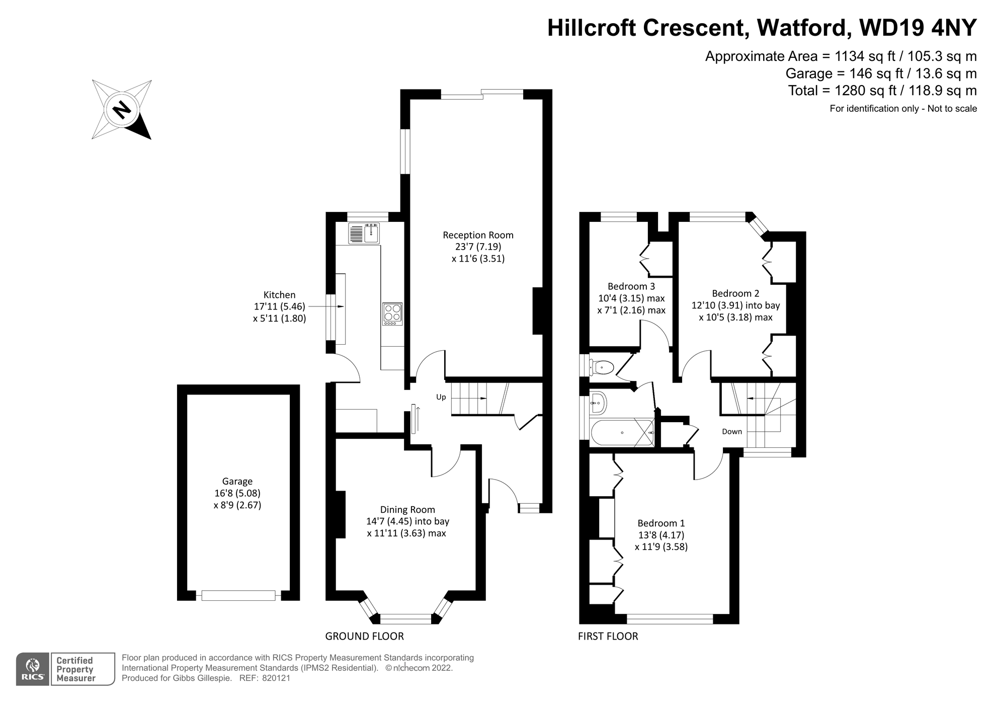Hillcroft Crescent, Oxhey Hall WD19, 3 bedroom semidetached house for