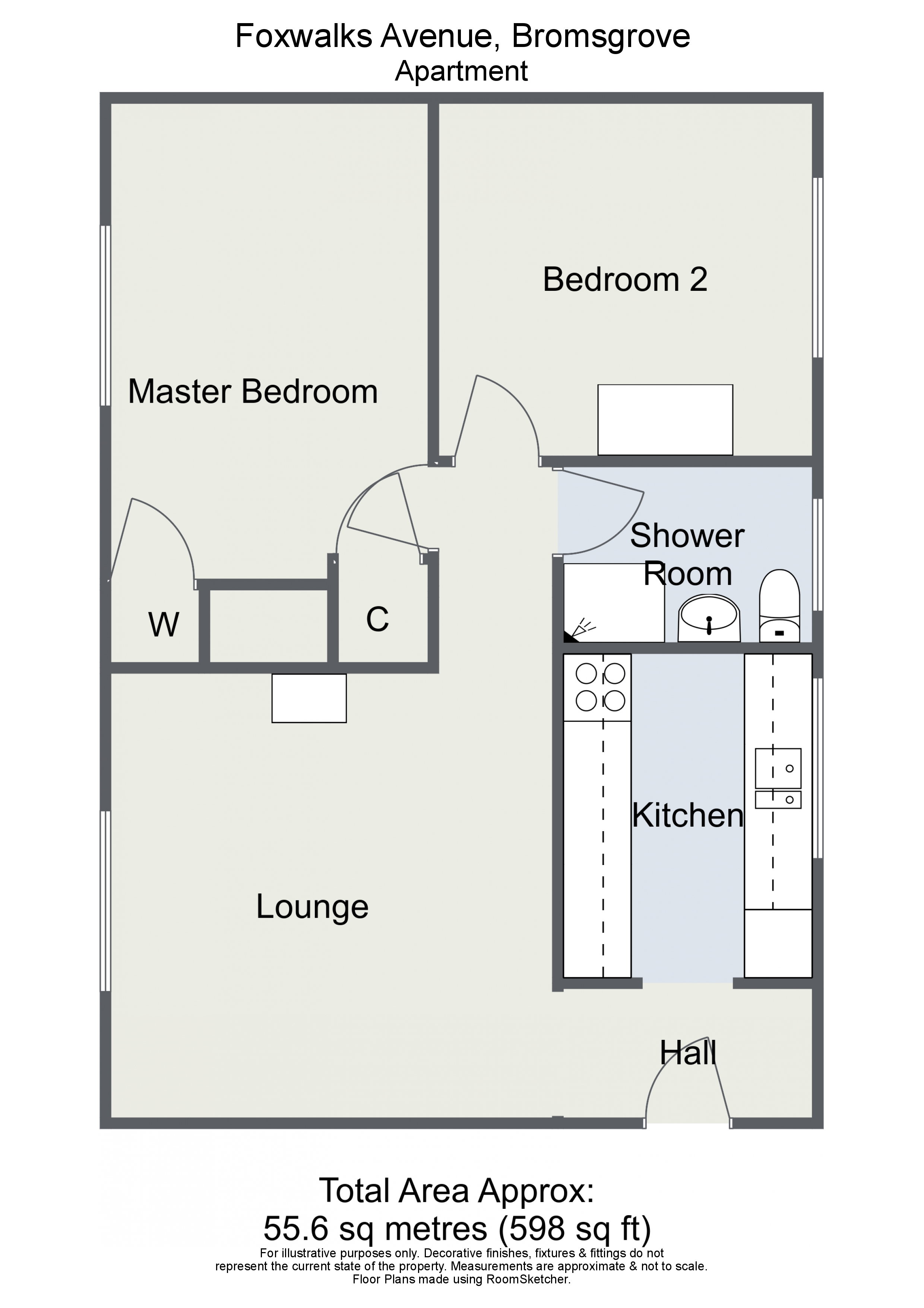 2 Bedrooms Flat for sale in Foxwalks Avenue, Bromsgrove B61