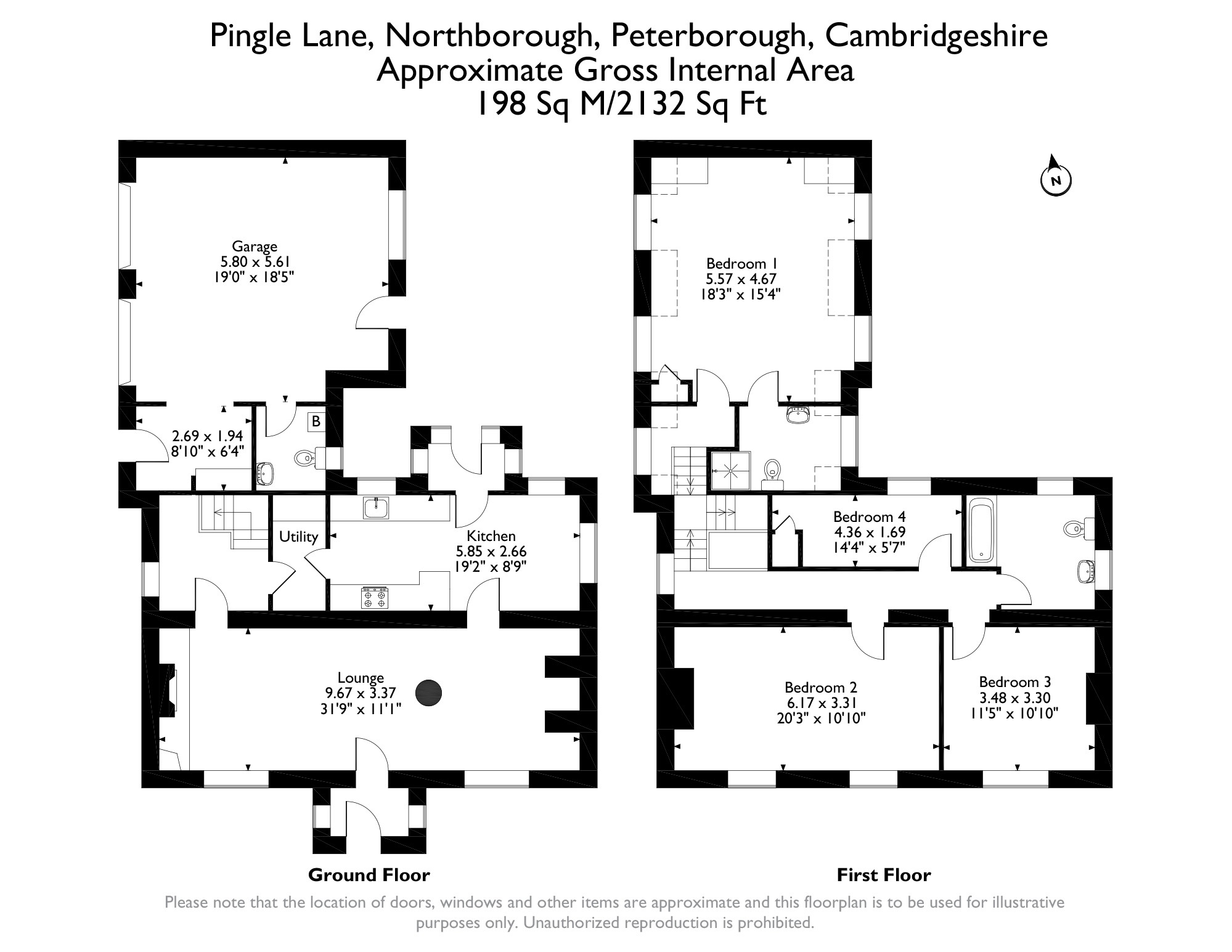 Pingle Lane, Northborough, Peterborough PE6, 4 bedroom detached house