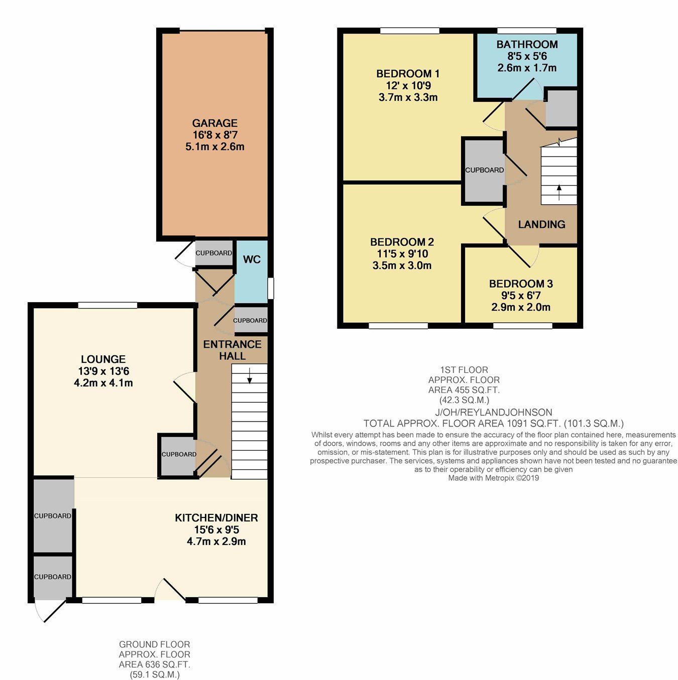 3 Bedrooms Terraced house to rent in Jocelyns, Old Harlow CM17
