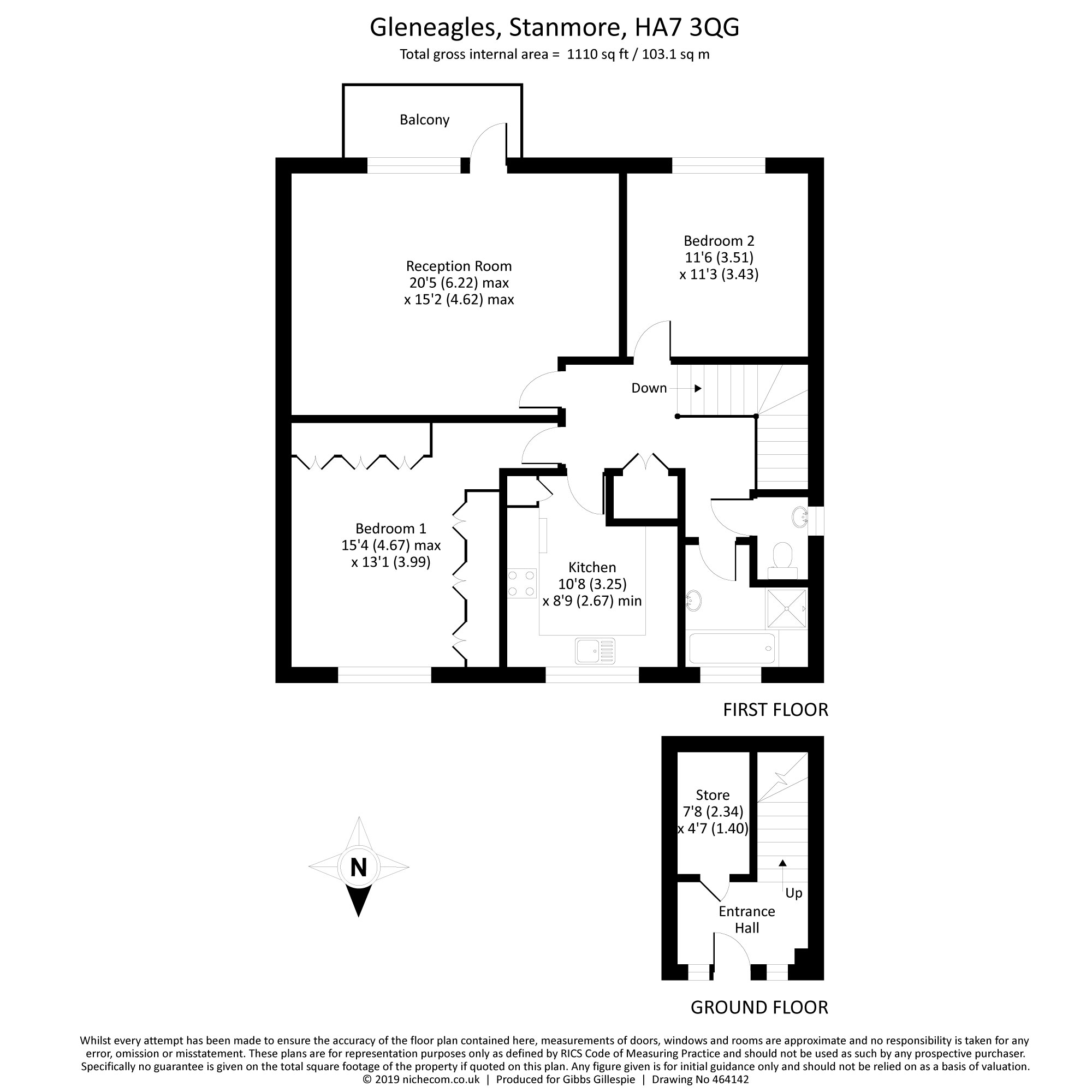 2 Bedrooms Flat for sale in Gleneagles, Stanmore, Middlesex HA7