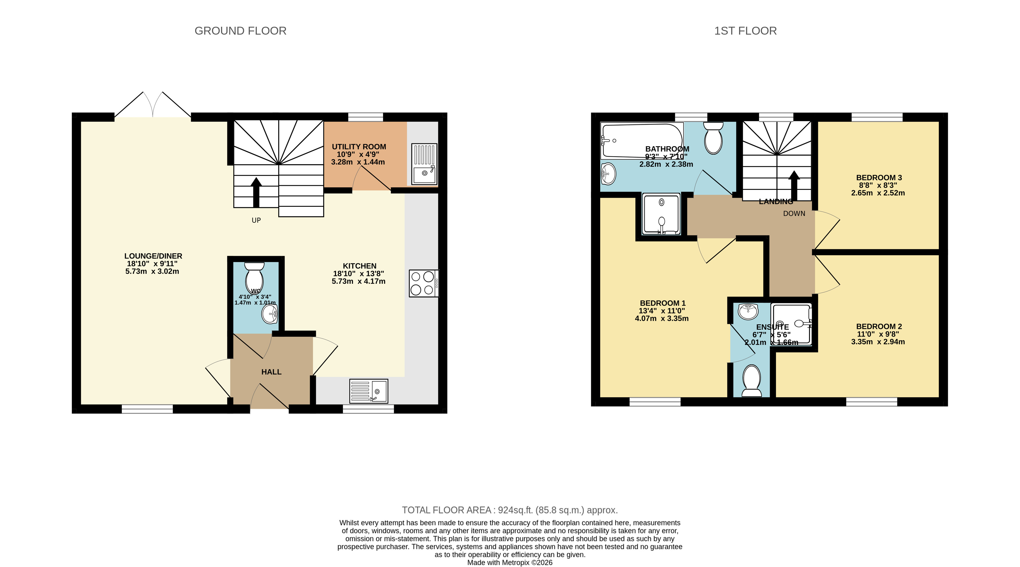 97, Court Meadow, Letterston floorplan