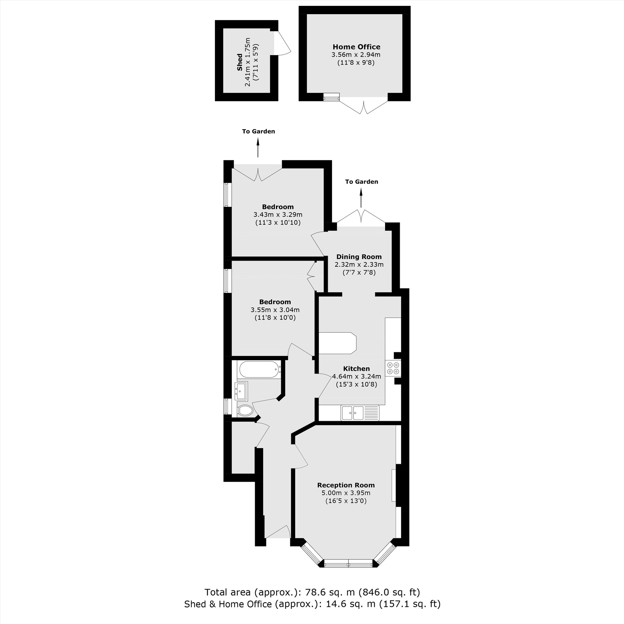 22, Lynton Road, London floorplan