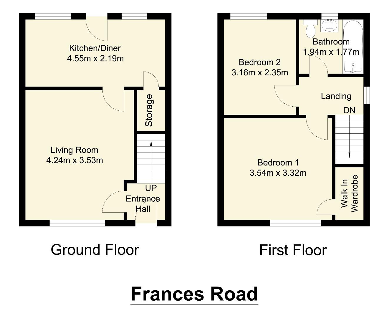 46, Frances Road, Dewsbury floorplan