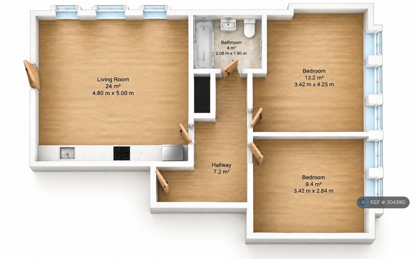 Justice House, Flint St, London floorplan