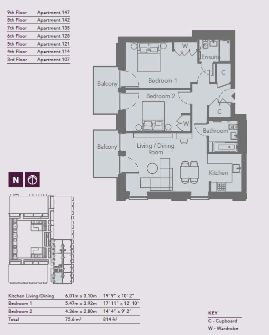 114a Caravel House, Royal Crest Avenue, London floorplan
