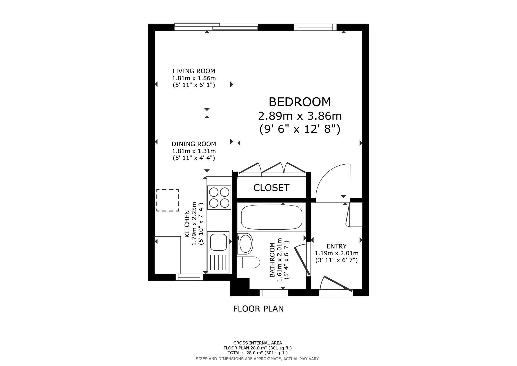Flat 3, Guy Court King Street, Oxford floorplan