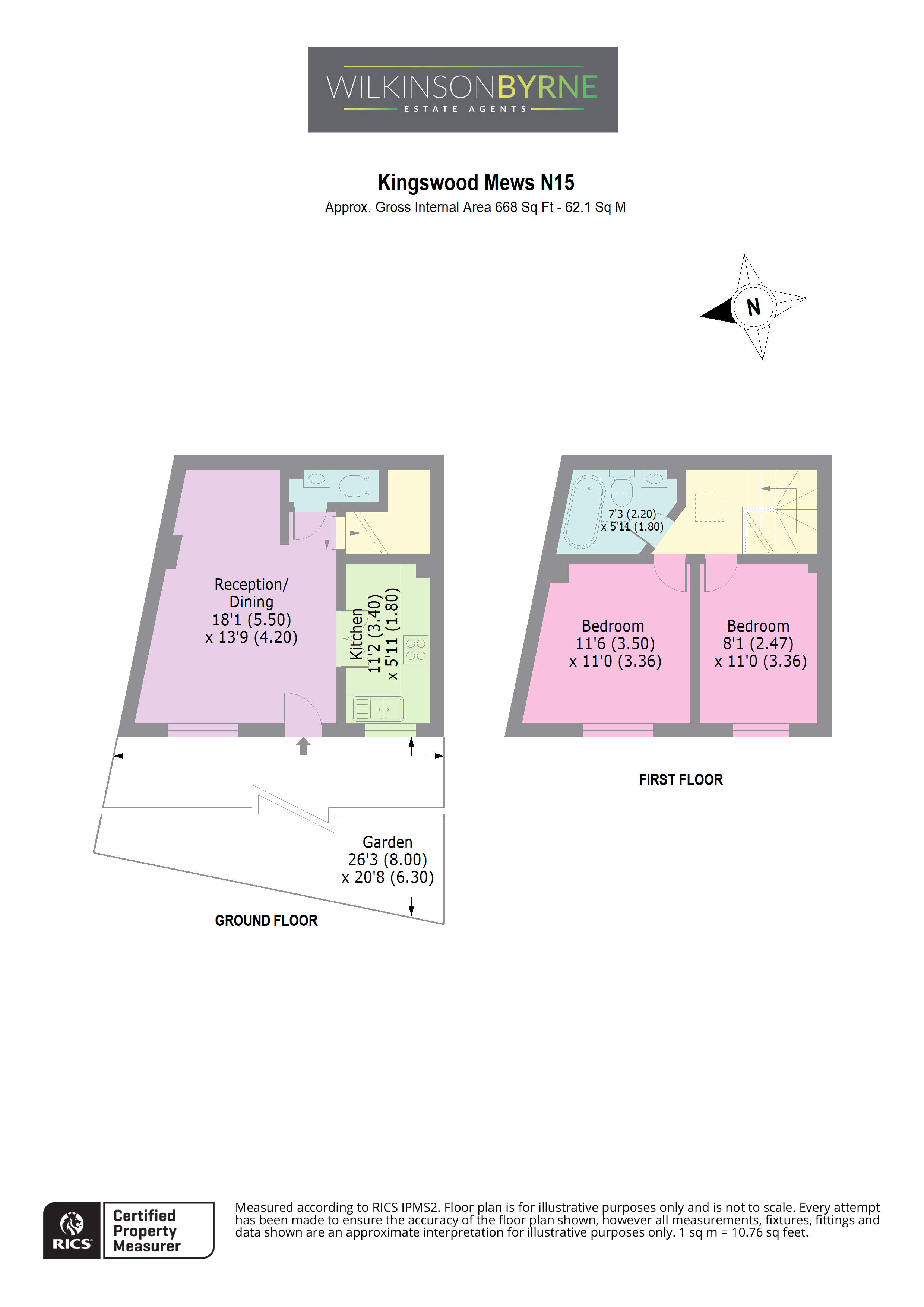 1, Kingswood Mews, London floorplan