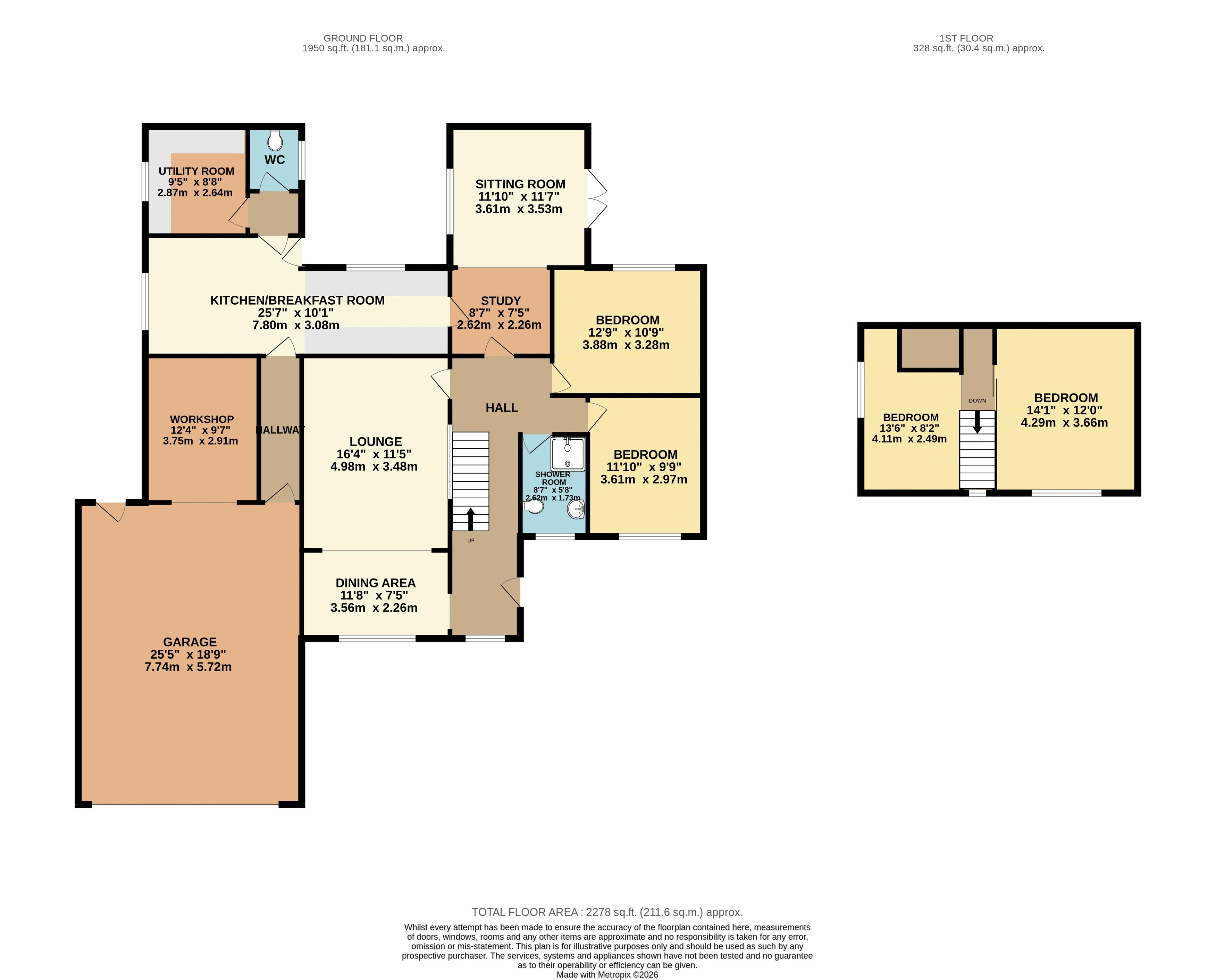 9, Ash Grove, Scunthorpe floorplan