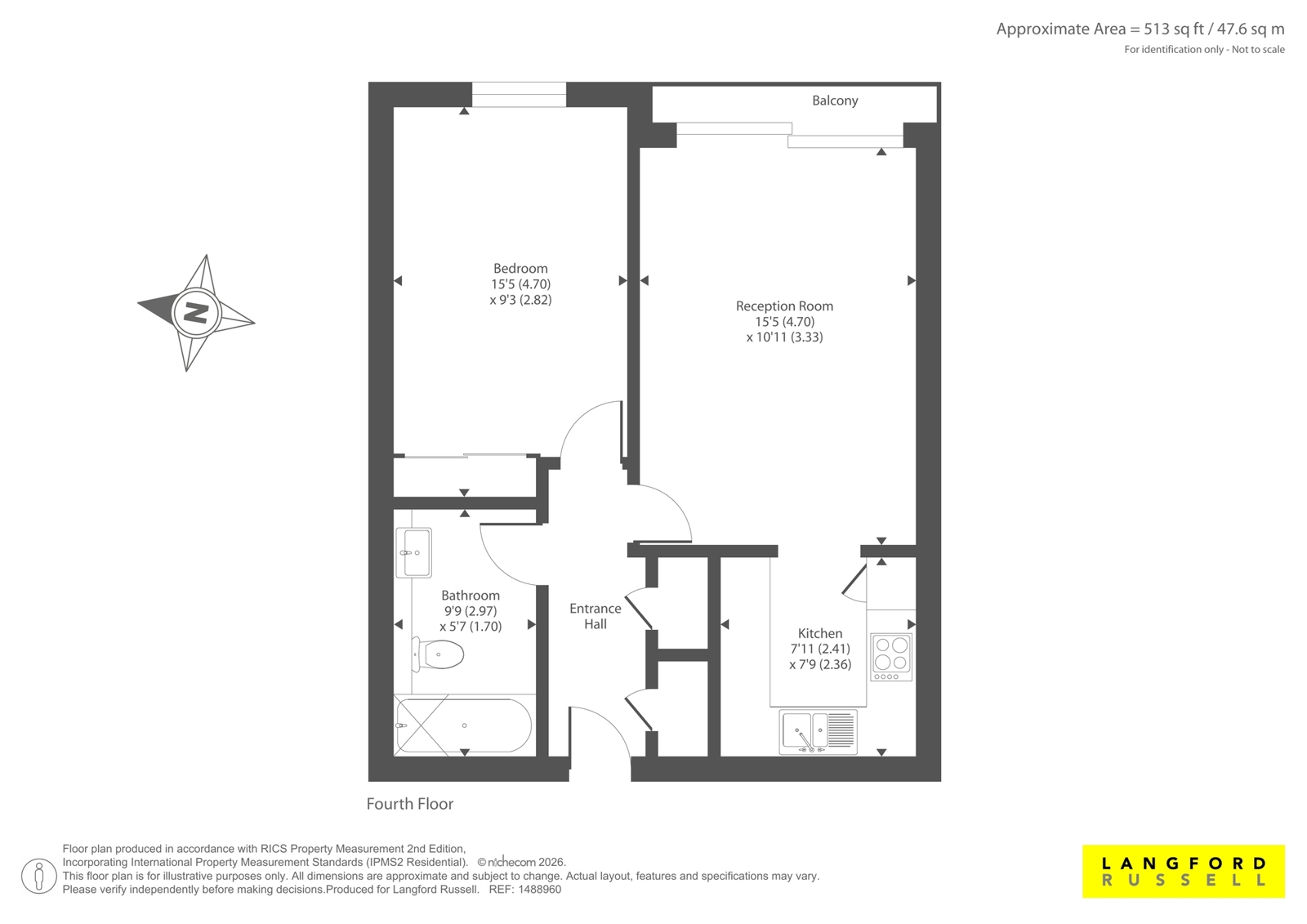 Flat 27, Arbor House, 6, Station Road, Orpington floorplan