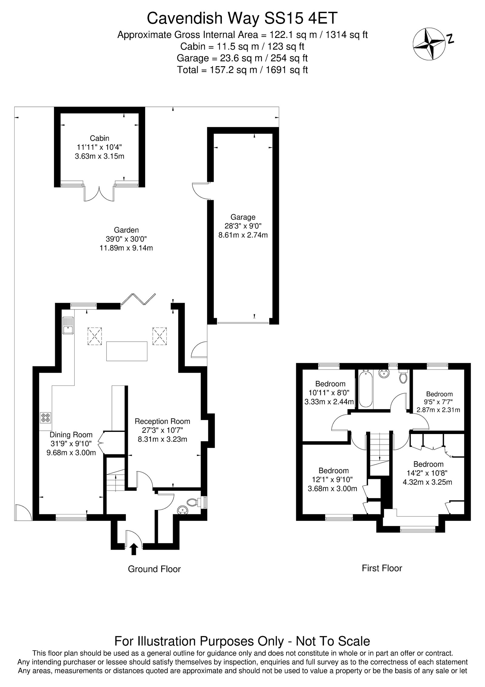 12, Cavendish Way, Basildon floorplan