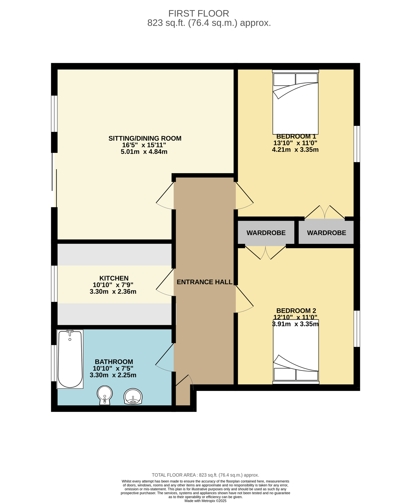 36 Elizabeth Close, Elizabeth Avenue, St Brelade floorplan