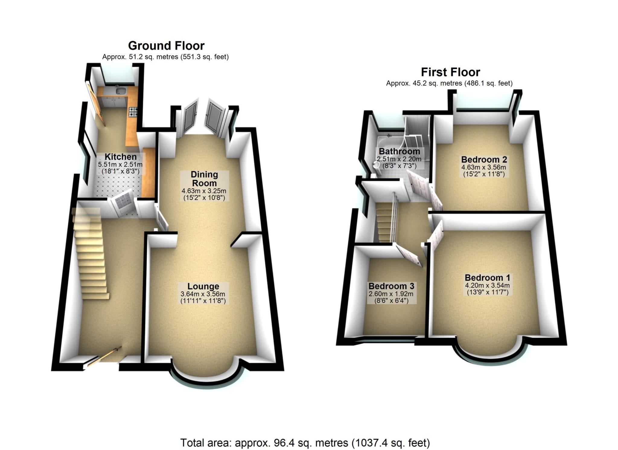 57, Bryn Lea Terrace, Bolton floorplan