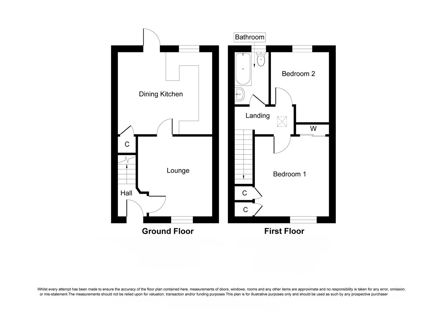 12, Bishops Court, Lossiemouth floorplan