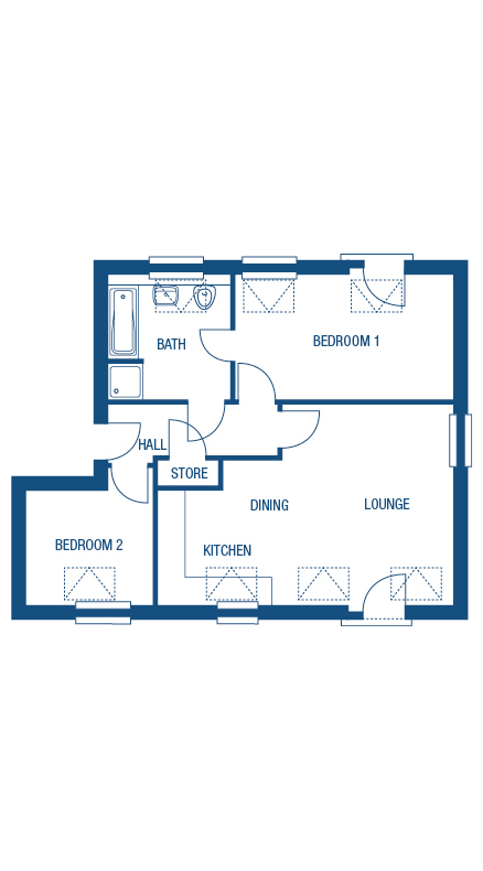 2 Bedrooms Flat for sale in Lock Court, Upper Cambrian Road, Chester CH1