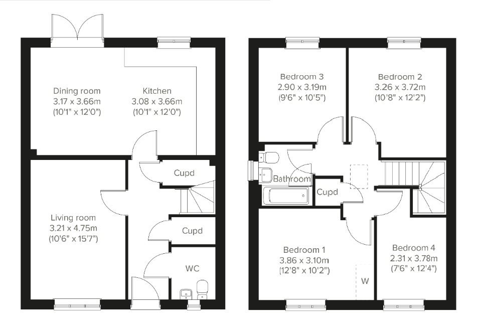 Bellflower Close, Shaftesbury Dorset floorplan